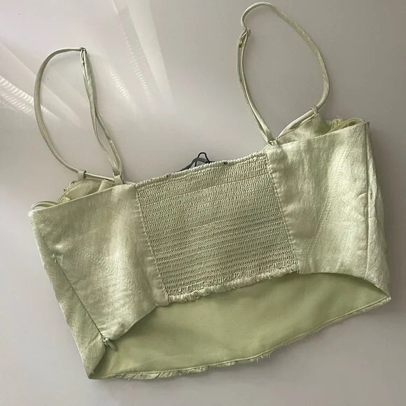 Zara satin corset cropped top - Picture 6 of 17